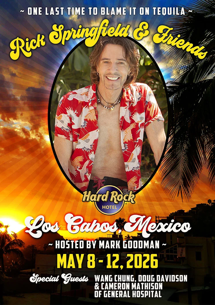 Rick Springfield live tour poster 2026